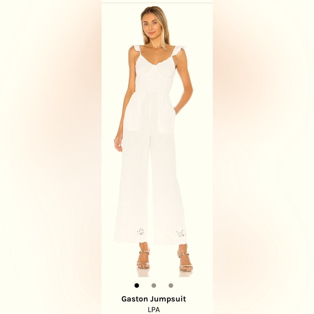 REVOLVE LPA Gaston XXS White Jumpsuit Brand new Never worn!